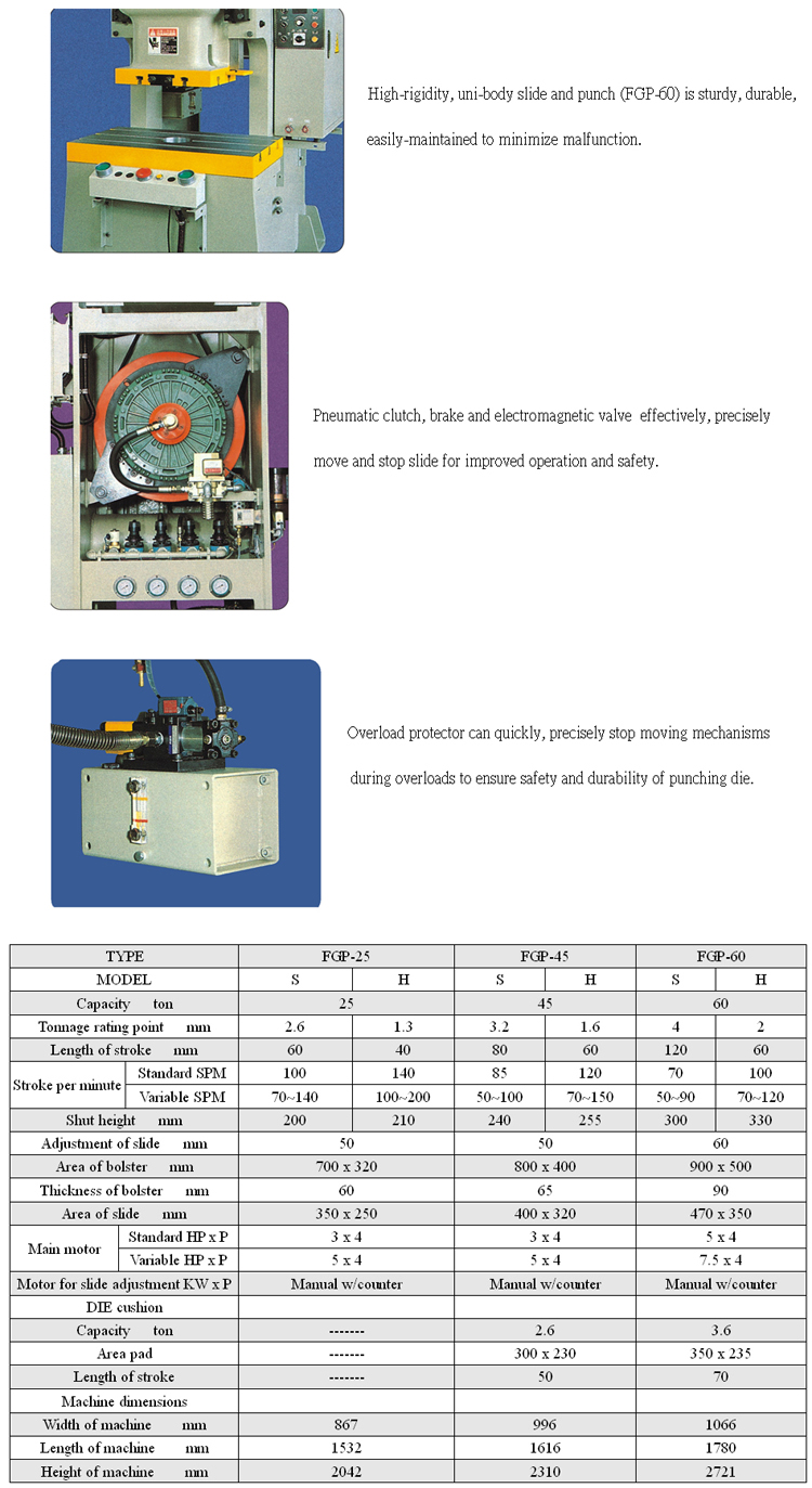 Pneumatic Single-crank Precision Power Press